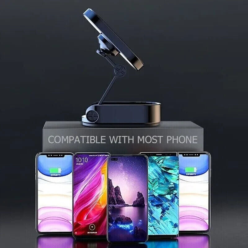 360° Foldable Magnetic Phone Holder – Strong, Compact &amp; Versatile! 📱✨