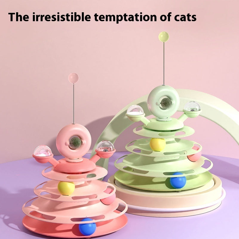 4-Layer Interactive Cat Toy – Endless Fun for Your Furry Friend! 🐱🎾