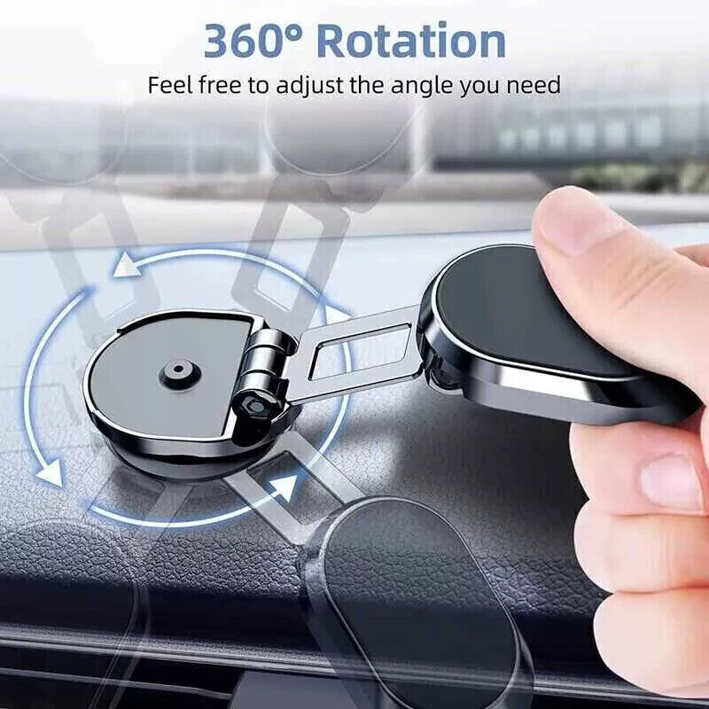 360° Foldable Magnetic Phone Holder – Strong, Compact &amp; Versatile! 📱✨