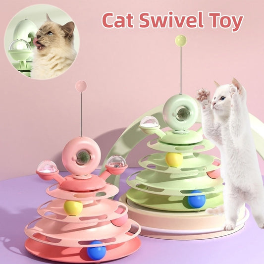 4-Layer Interactive Cat Toy – Endless Fun for Your Furry Friend! 🐱🎾